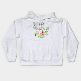 Happy Birthday Greeting Kids Hoodie